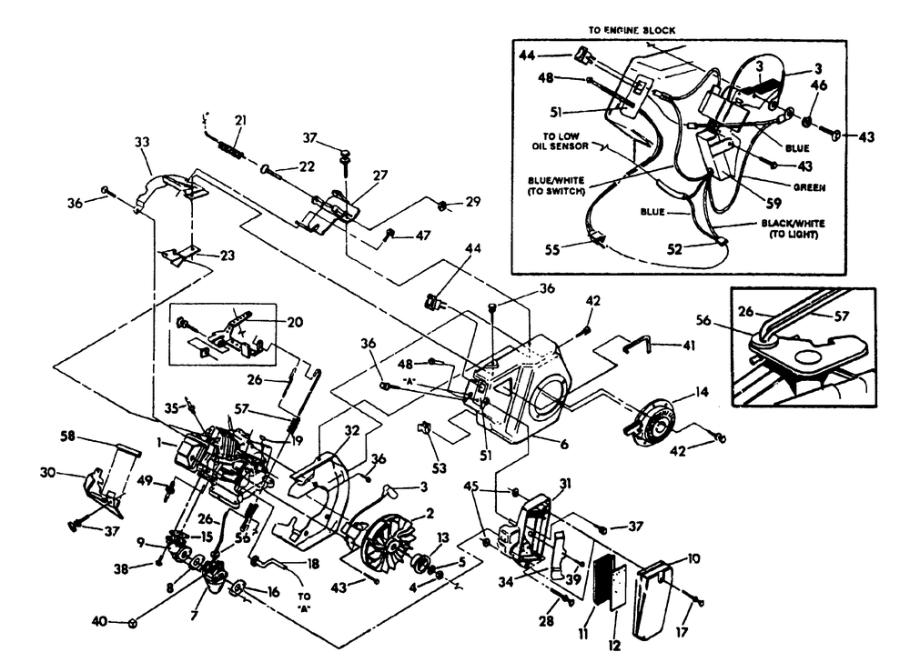 Gn-160 Engine 6 Hs, Straight Shaft Long Block No. 89366 Diagram and Parts List for 9761-0  Briggs and Stratton Pressure Washer